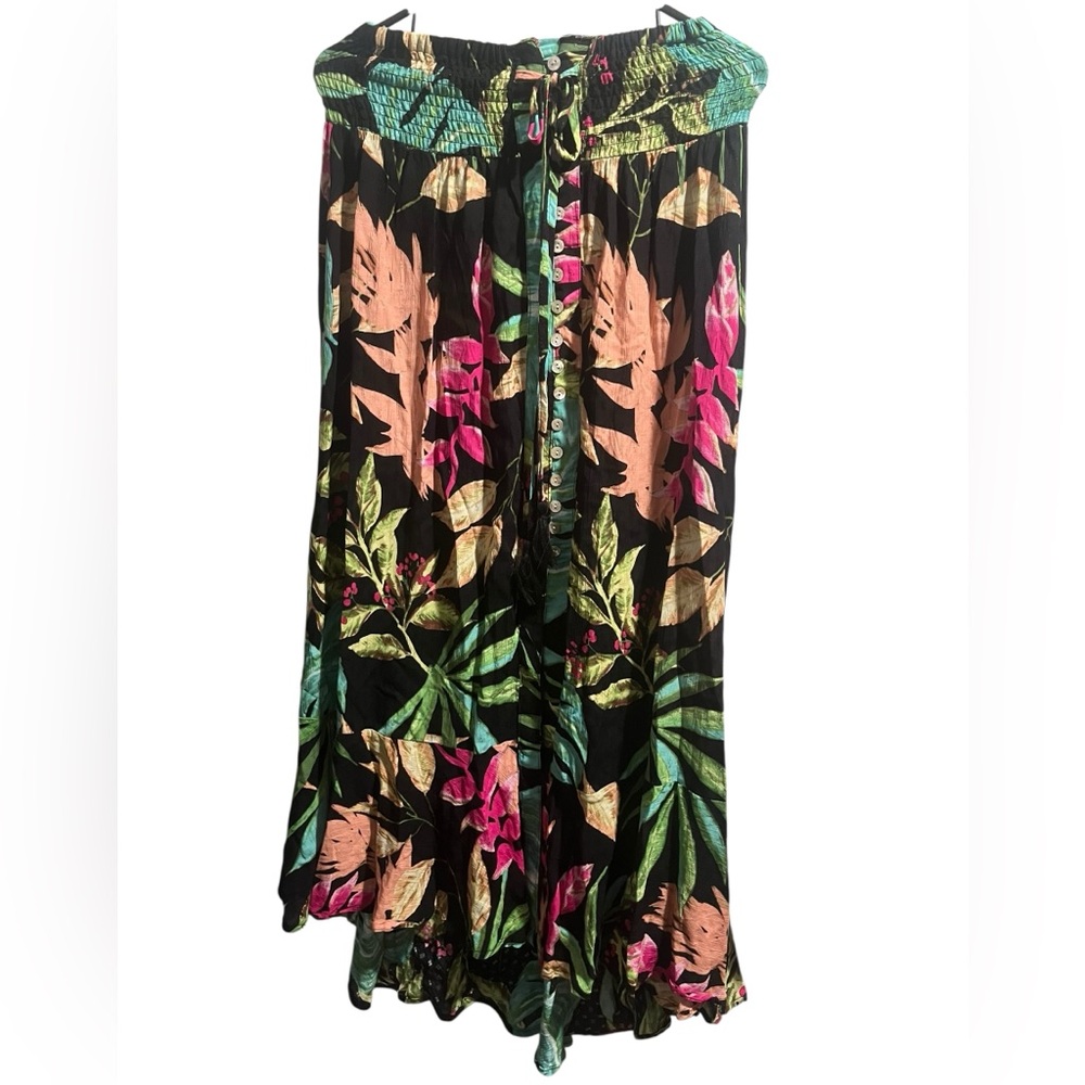 NWT Rachel Zoe Floral Black Skirt